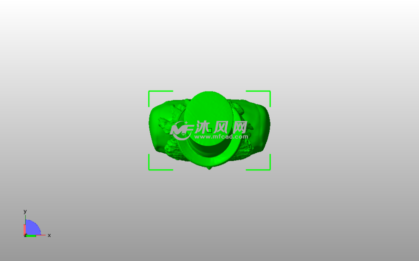 美国牛仔半身像俯视图