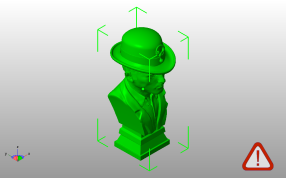 谜语人半身像斜视图