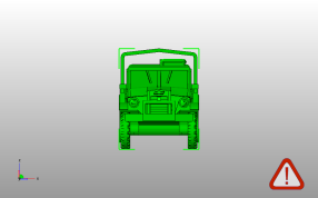 轻型卡车模型主视图