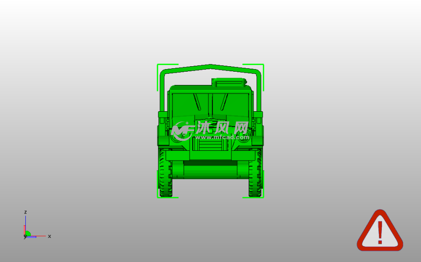 轻型卡车模型主视图