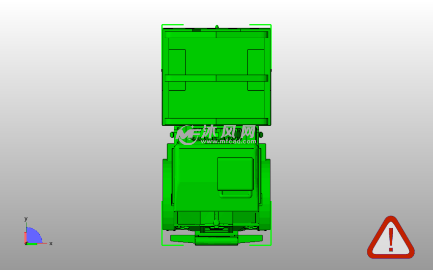 轻型卡车模型俯视图