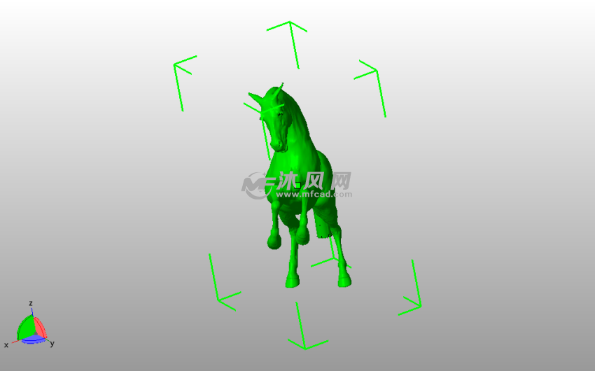 跳跃的骏马主视图