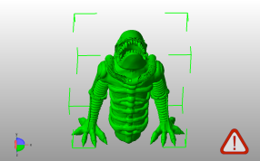 外星怪兽状滴水嘴主视图