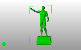 希腊大理石雕像主视图