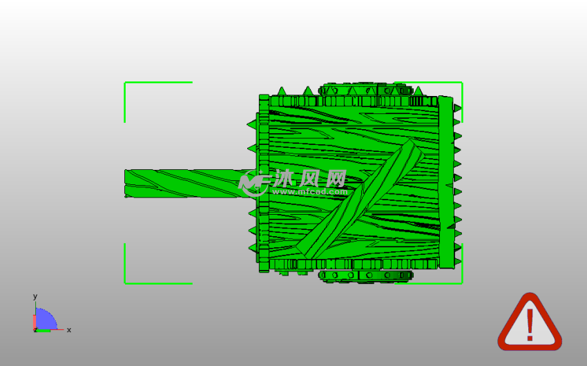 小木车模型俯视图
