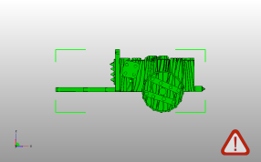 小木车模型侧视图