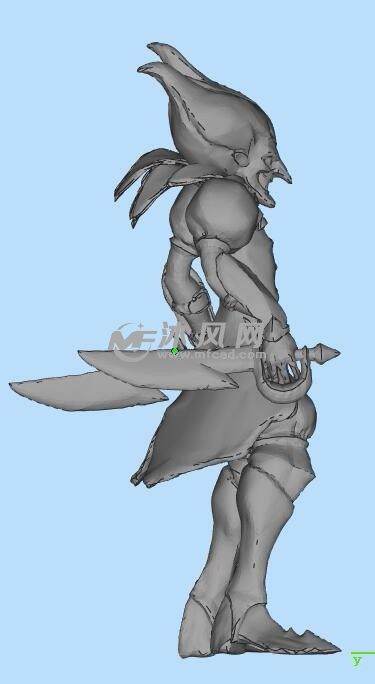 恶魔小丑三维模型