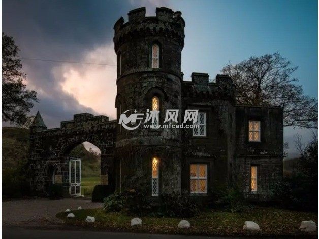 3D城堡模型效果图