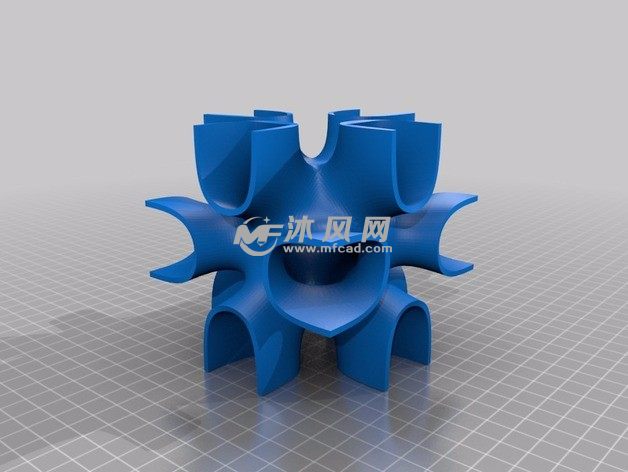 3D打印艺术结构模型图