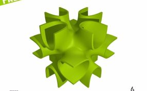 3D打印艺术结构亚光效果提