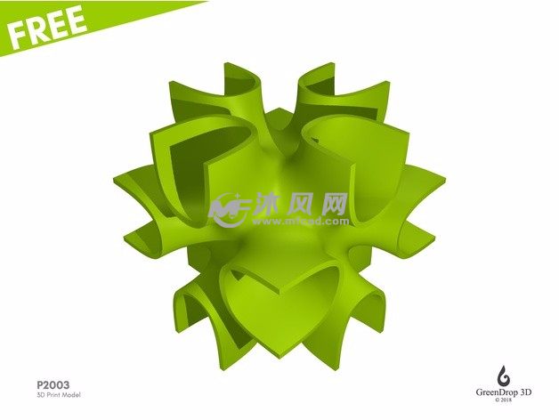 3D打印艺术结构亚光效果提