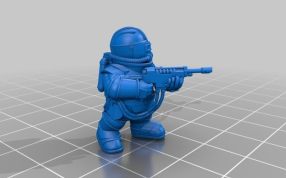 太空矮人持长枪