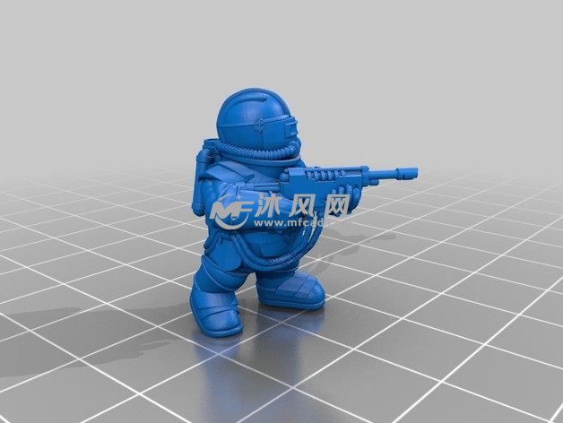 太空矮人持长枪