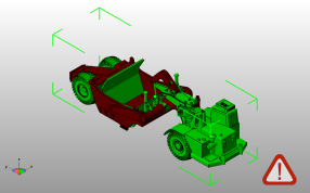 铲土机模型斜视图