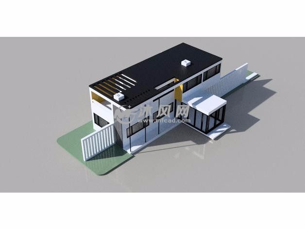 格罗佩斯住宅模型后视图