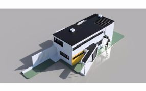 格罗佩斯住宅模型主视图