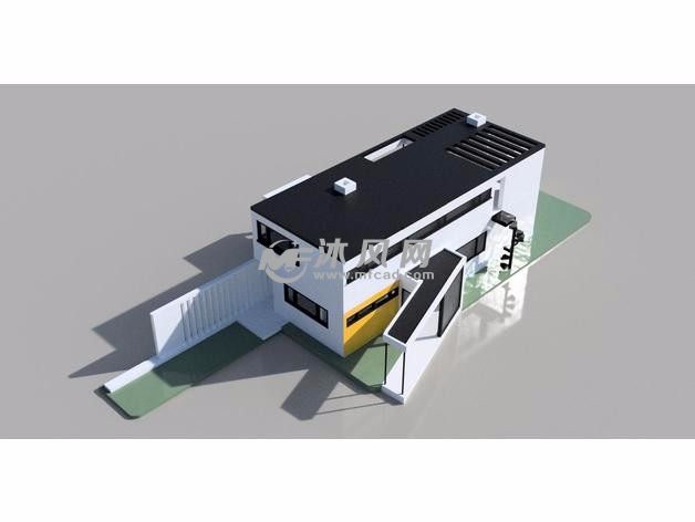 格罗佩斯住宅模型主视图