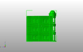 古灵阁模型侧视图