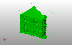 古灵阁模型斜视图