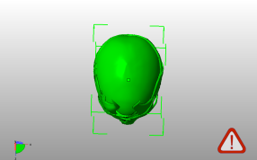 国王头骨模型俯视图