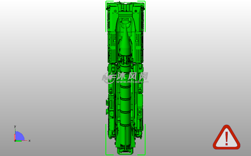 火箭弹发射车俯视图