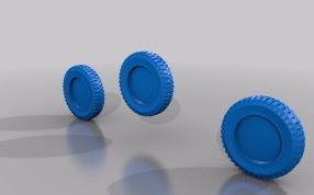 霍希吉普模型车轮