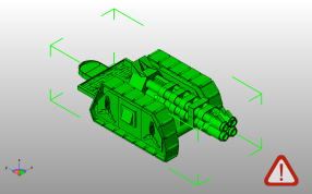 激光武器炮斜视图