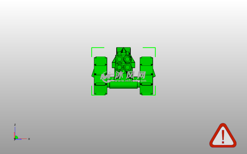 激光武器炮主视图