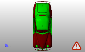 老式雪佛兰俯视图