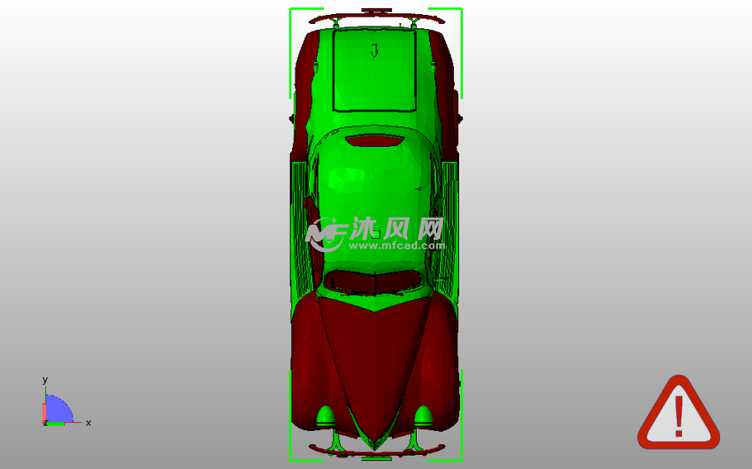 老式雪佛兰俯视图