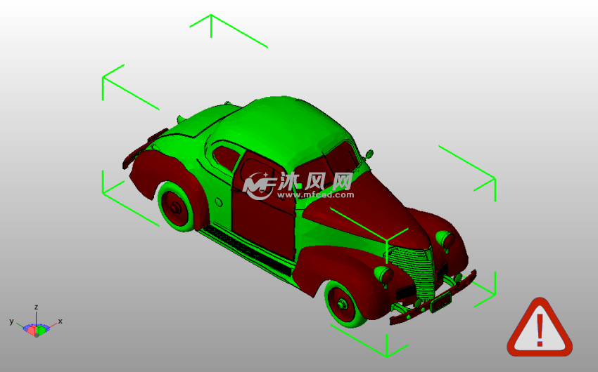 老式雪佛兰斜视图