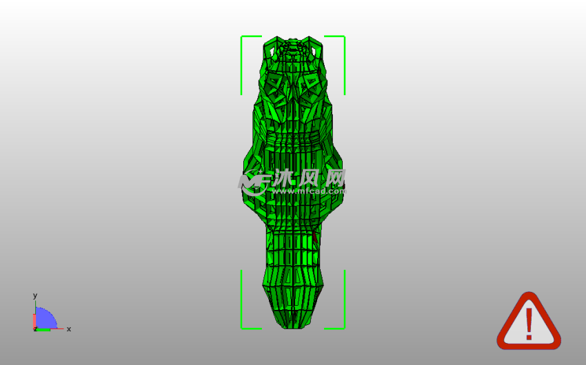 镂空的小狐狸俯视图