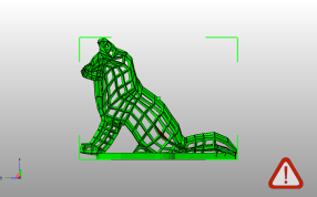 镂空的小狐狸侧视图