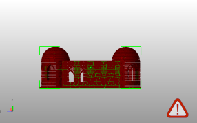 清真寺走廊侧视图