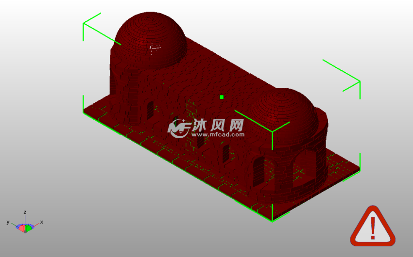 清真寺走廊斜视图