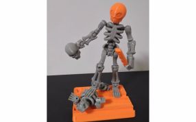 人体骨架模型主视图