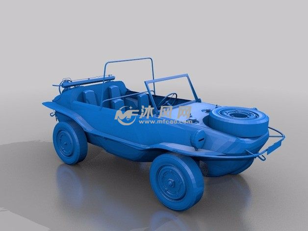 水陆两栖车斜视图