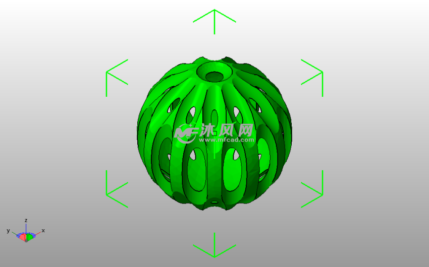 小猫玩具球斜视图