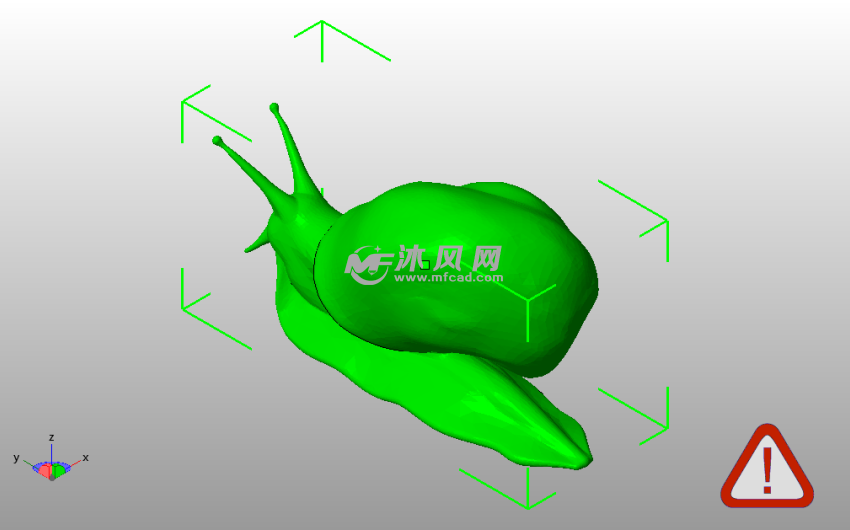 小蜗牛模型斜视图