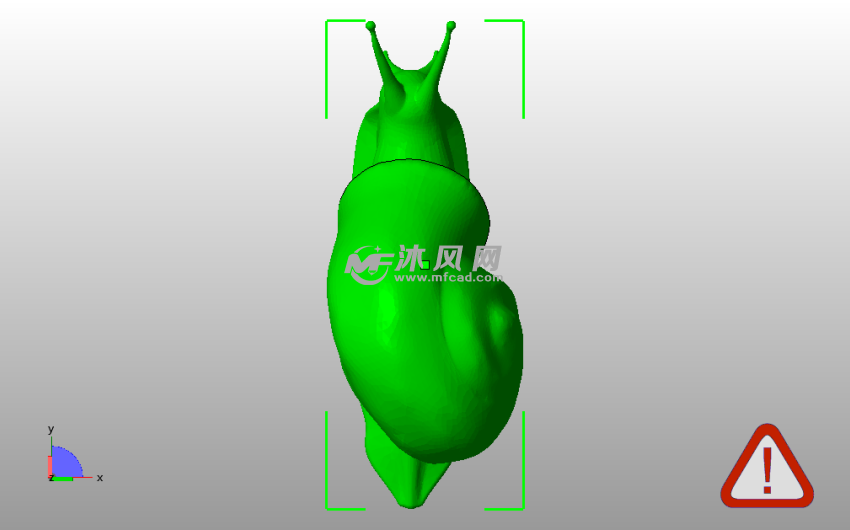 小蜗牛模型俯视图