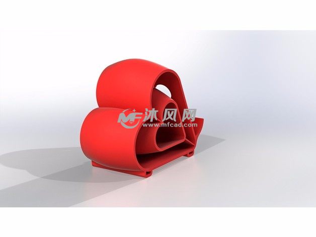 小心心手机支架主视图