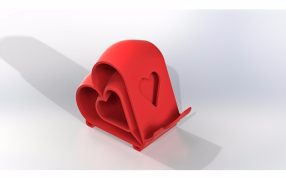 小心心手机支架后视图