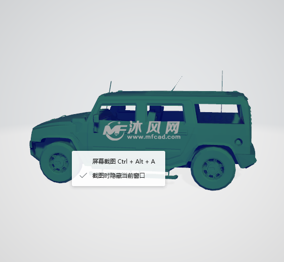 模型侧面悍马汽车3d模型