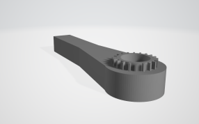 自行车底部支架拆卸工具侧视图