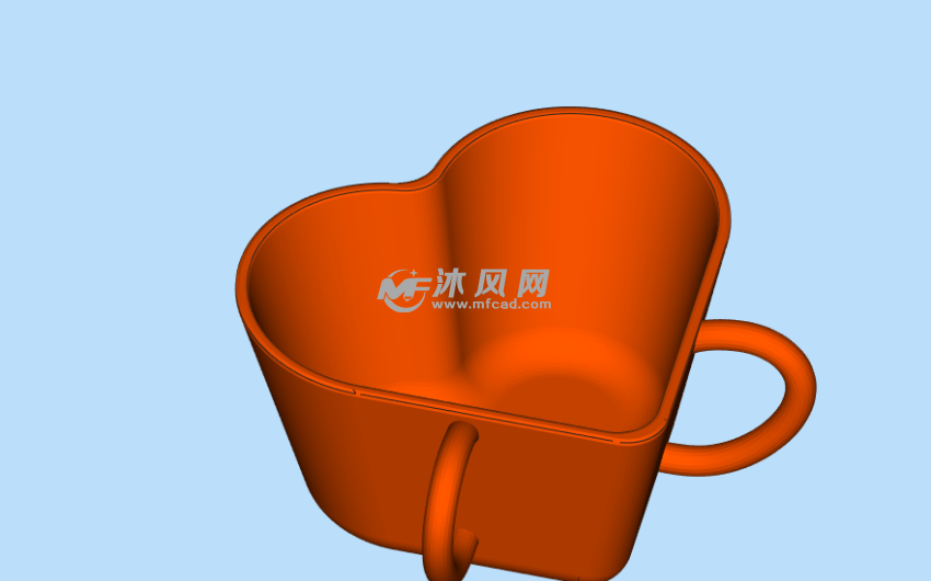 3D打印外形爱心杯