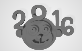 猴子钥匙扣模型