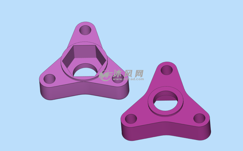 M8三角翼型的螺母