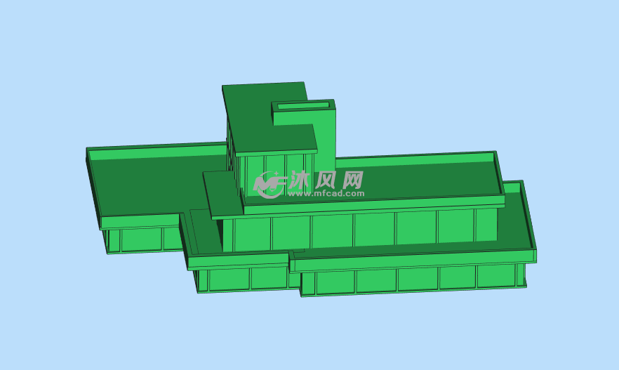 玻璃屋模型侧面