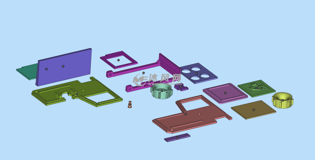 推土机全部组件模型