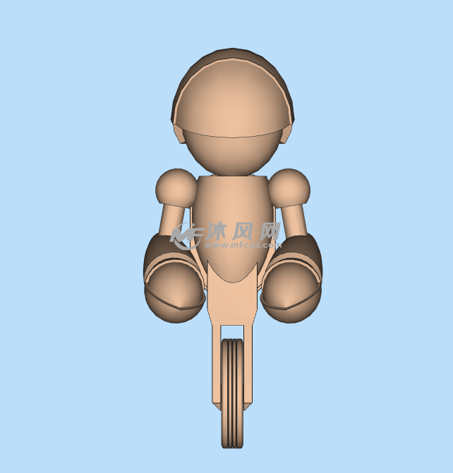 独轮机器人正面